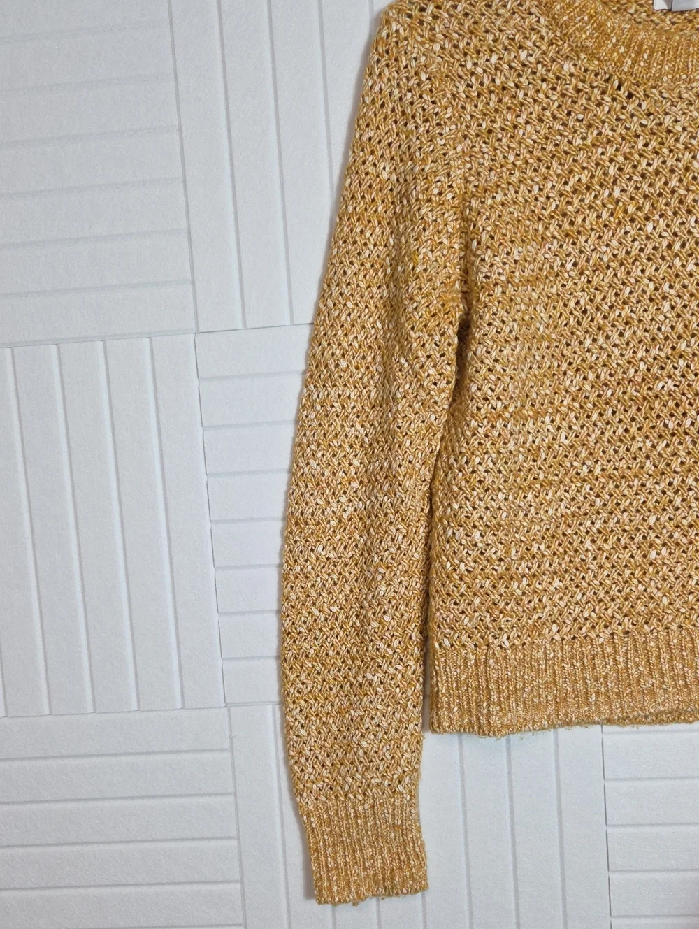 J. Crew Golden Yellow Knit Sweater Size M